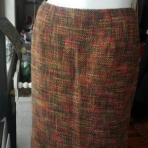 Talbots wool tweed texture skirt SZ 14